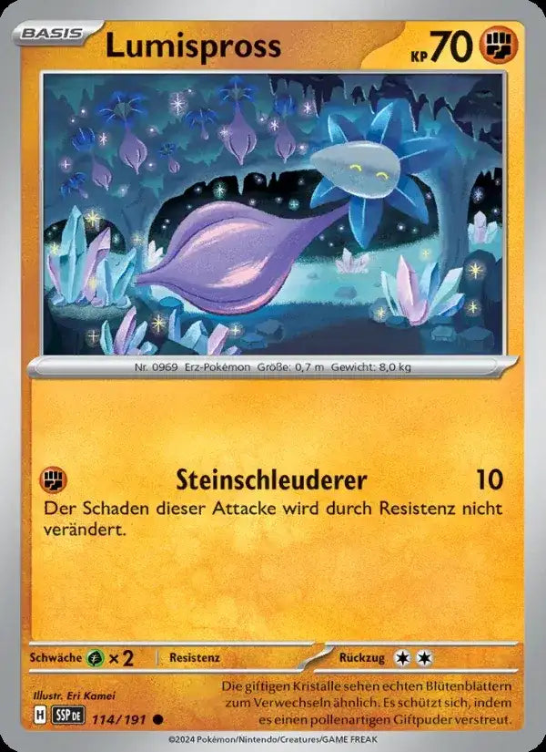 Lumispross 114/191 – Pokémon Stürmische Funken Karte