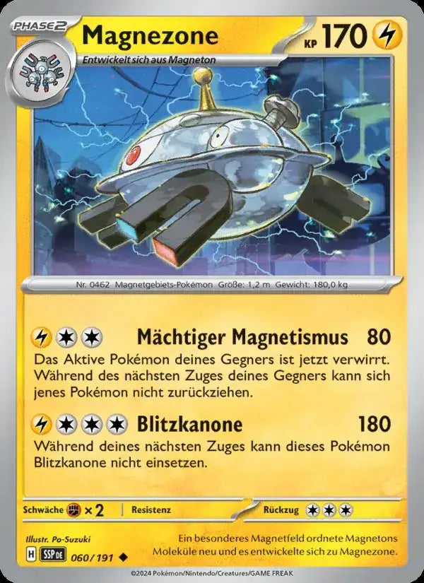 Magnezone 060/191 – Pokémon Stürmische Funken Karte