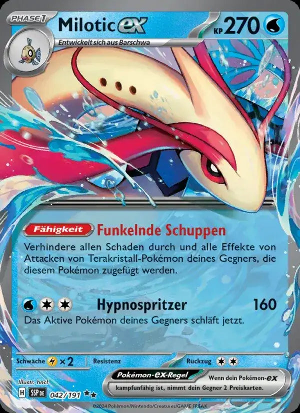 Milotic ex 042/191 – Pokémon Stürmische Funken Karte