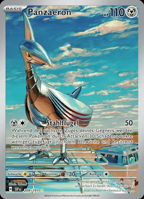 Panzaeron 209/191 – Pokémon Stürmische Funken Karte