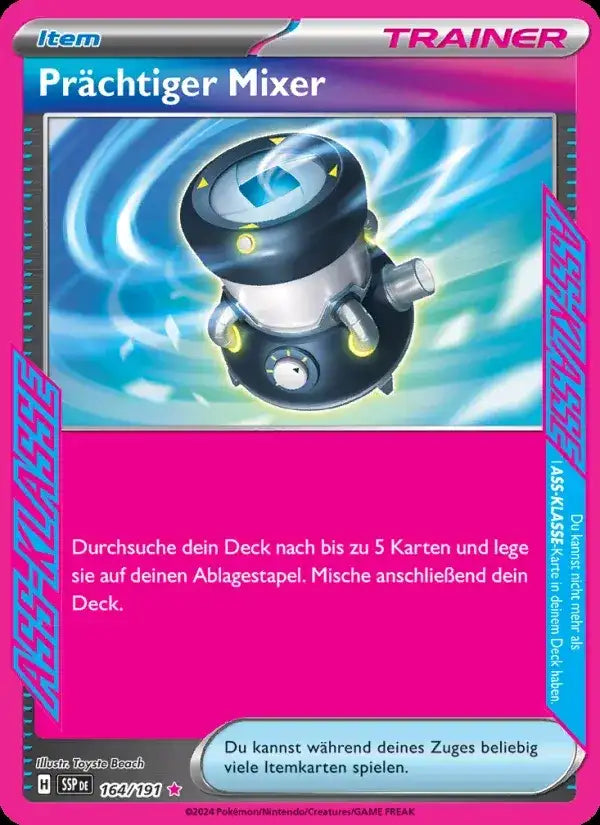 Prachtiger mixer 164/191 – Pokémon Stürmische Funken Karte