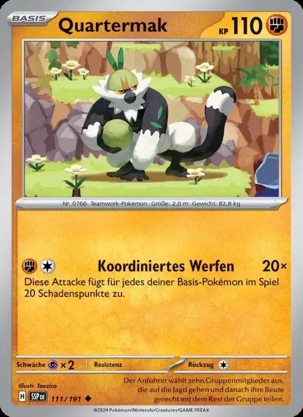 Quartermak 111/191 – Pokémon Stürmische Funken Karte