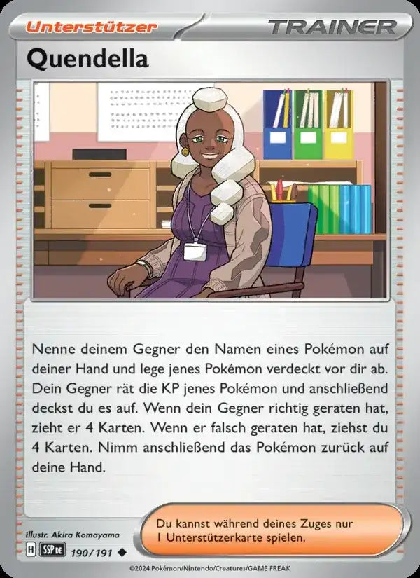 Quendella 190/191 – Pokémon Stürmische Funken Karte