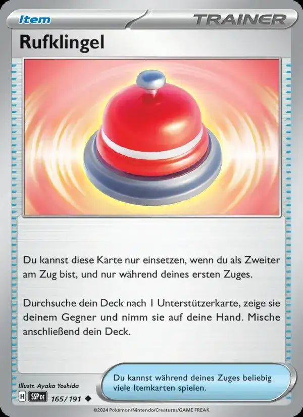 Rufklingel 165/191 – Pokémon Stürmische Funken Karte