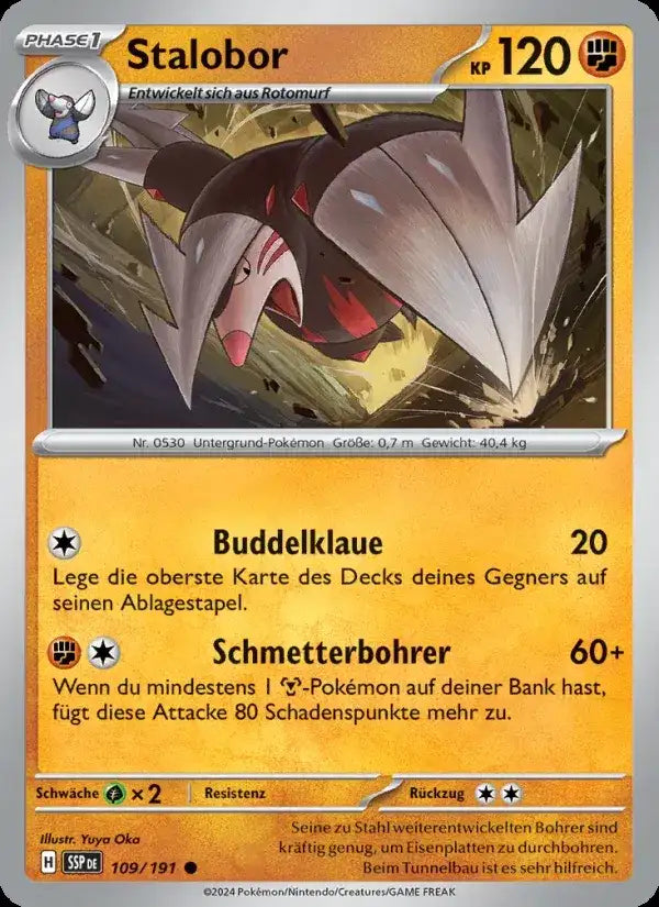 Stalobor 109/191 – Pokémon Stürmische Funken Karte