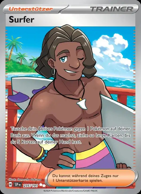 Surfer 235/191 – Pokémon Stürmische Funken Karte