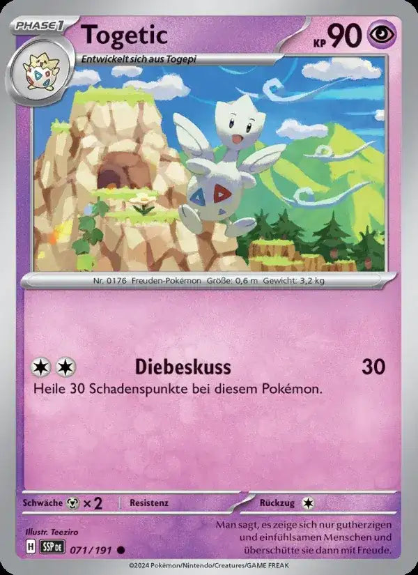 Togetic 071/191 – Pokémon Stürmische Funken Karte