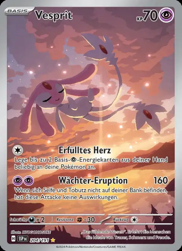 Vesprit 204/191 – Pokémon Stürmische Funken Karte