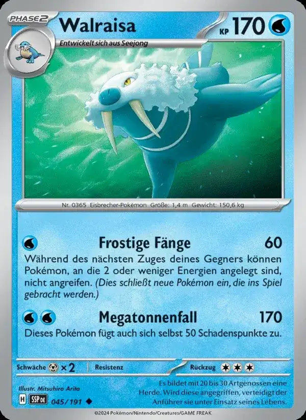 Walraisa 045/191 – Pokémon Stürmische Funken Karte