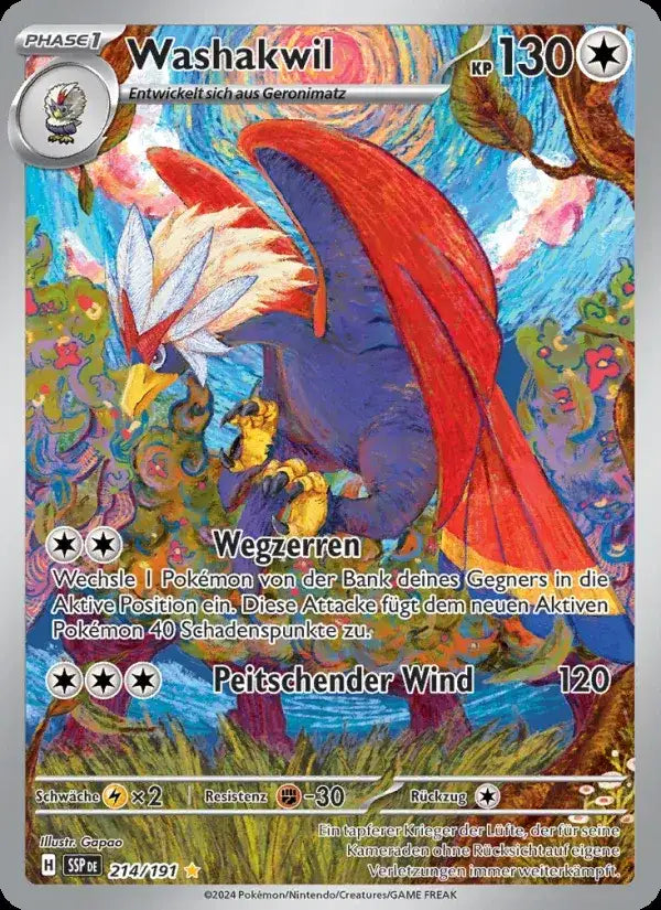 Washakwil 214/191 – Pokémon Stürmische Funken Karte