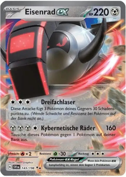Eisenrad ex 143/198 – Pokémon Karmesin & Purpur Karte