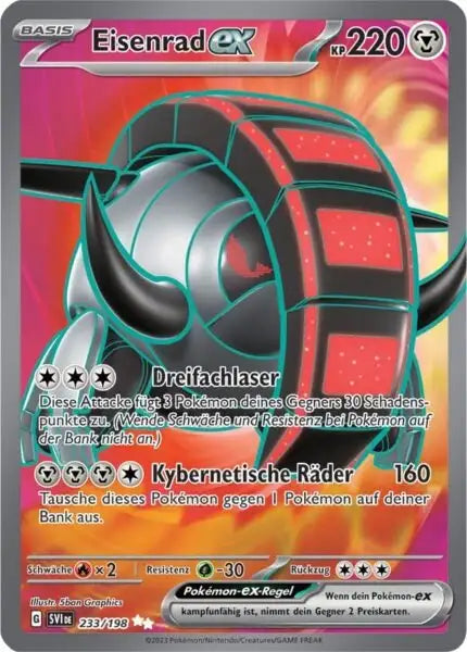 Eisenrad ex 233/198 – Pokémon Karmesin & Purpur Karte