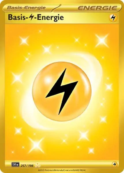 Elektro Energie 257/198 – Pokémon Karmesin & Purpur Karte