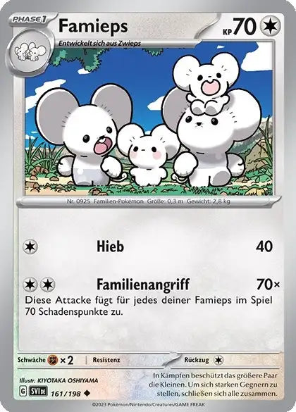 Famieps 161/198 – Pokémon Karmesin & Purpur Karte