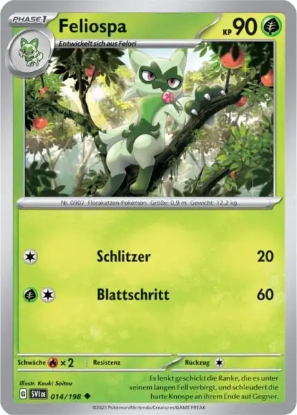 Feliospa 014/198 – Pokémon Karmesin & Purpur Karte
