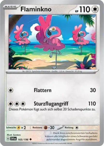 Flaminkno 165/198 – Pokémon Karmesin & Purpur Karte