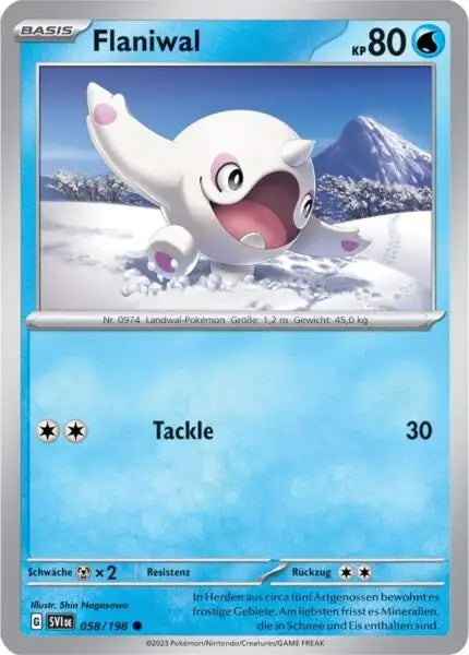 Flaniwal 058/198 – Pokémon Karmesin & Purpur Karte