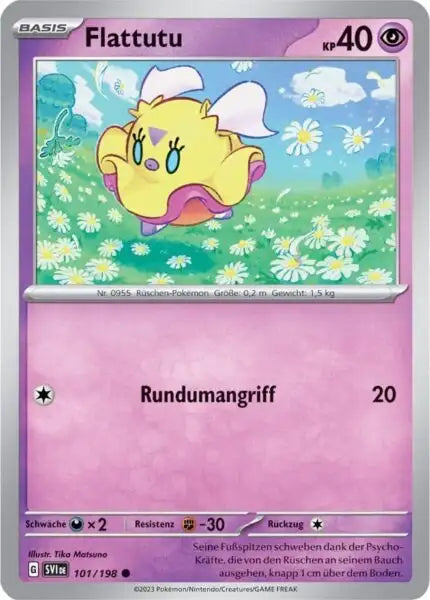 Flattutu 101/198 – Pokémon Karmesin & Purpur Karte