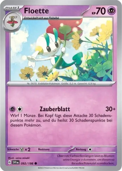 Floette 092/198 – Pokémon Karmesin & Purpur Karte