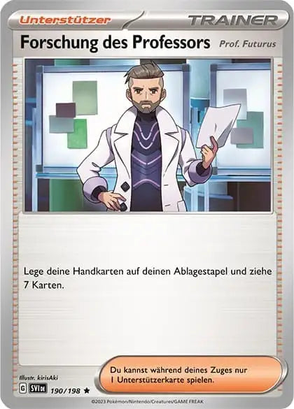 Forschung des Professors 190/198 – Pokémon Karmesin & Purpur Karte