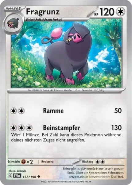 Fragrunz 157/198 – Pokémon Karmesin & Purpur Karte