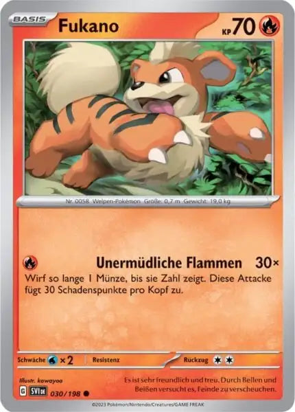Fukano 030/198 – Pokémon Karmesin & Purpur Karte