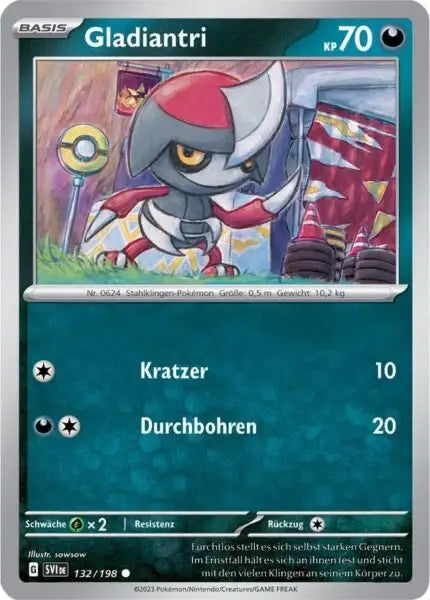Gladiantri 132/198 – Pokémon Karmesin & Purpur Karte