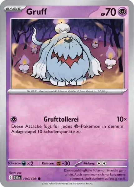 Gruff 104/198 – Pokémon Karmesin & Purpur Karte