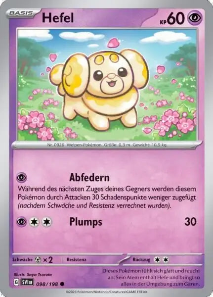 Hefel 098/198 – Pokémon Karmesin & Purpur Karte