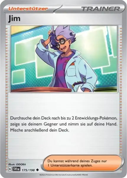 Jim 175/198 – Pokémon Karmesin & Purpur Karte