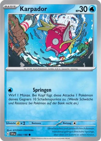 Karpador 044/198 – Pokémon Karmesin & Purpur Karte