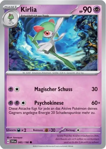 Kirlia 085/198 – Pokémon Karmesin & Purpur Karte