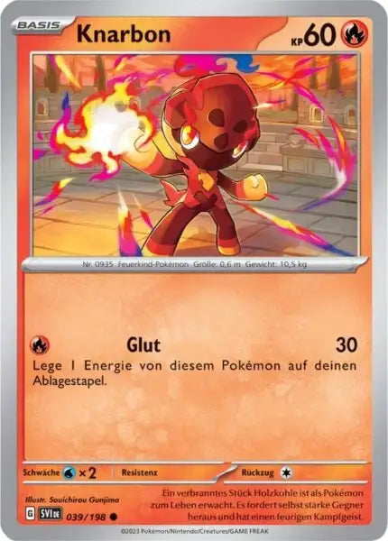 Knarbon 039/198 – Pokémon Karmesin & Purpur Karte