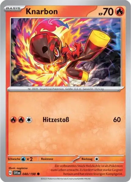 Knarbon 040/198 – Pokémon Karmesin & Purpur Karte