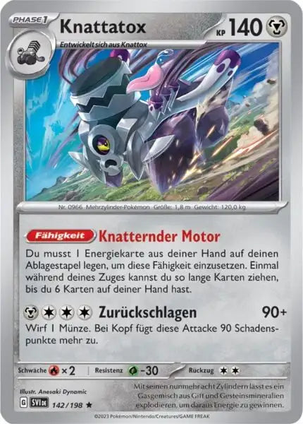 Knattatox 142/198 – Pokémon Karmesin & Purpur Karte