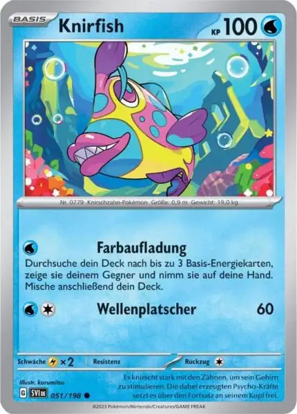 Knirfish 051/198 – Pokémon Karmesin & Purpur Karte