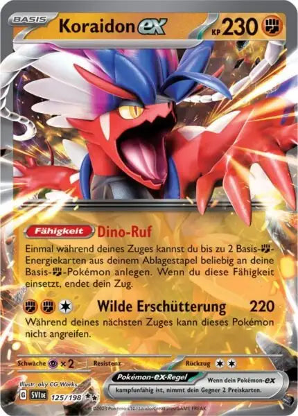 Koraidon ex 125/198 – Pokémon Karmesin & Purpur Karte