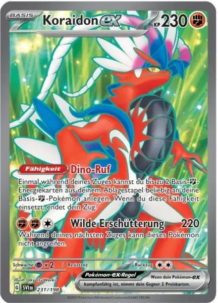 Koraidon ex 231/198 – Pokémon Karmesin & Purpur Karte