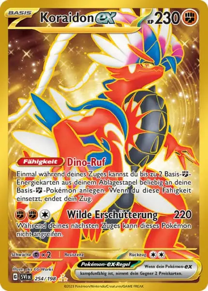 Koraidon ex 254/198 – Pokémon Karmesin & Purpur Karte