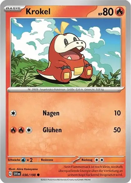 Krokel 036/198 – Pokémon Karmesin & Purpur Karte