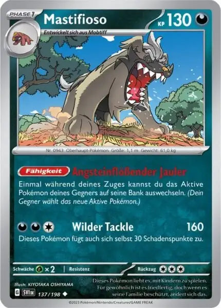 Mastifioso 137/198 – Pokémon Karmesin & Purpur Karte
