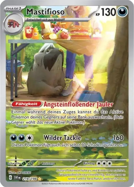 Mastifioso 218/198 – Pokémon Karmesin & Purpur Karte