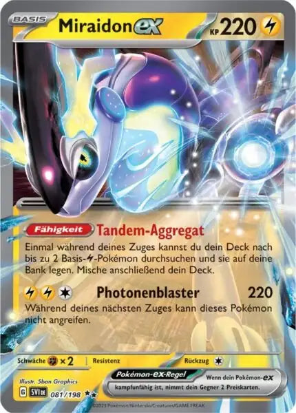 Miraidon ex 081/198 – Pokémon Karmesin & Purpur Karte