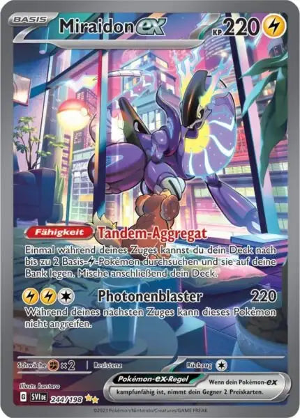 Miraidon ex 244/198 – Pokémon Karmesin & Purpur Karte