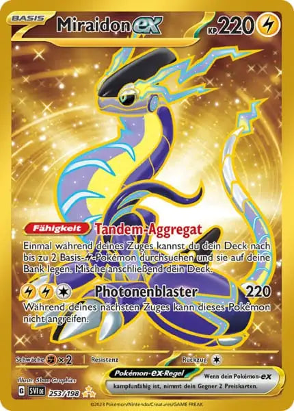 Miraidon ex ex 253/198 – Pokémon Karmesin & Purpur Karte