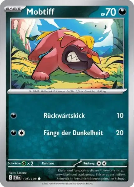 Mobtiff 135/198 – Pokémon Karmesin & Purpur Karte