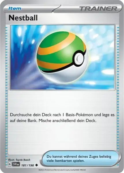 Nestball 181/198 – Pokémon Karmesin & Purpur Karte
