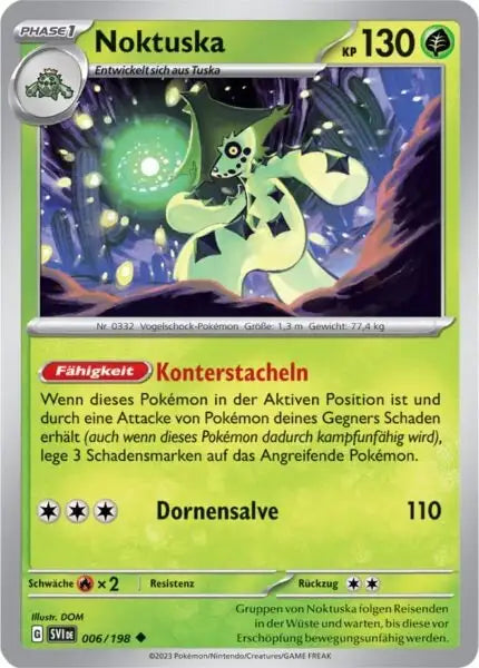 Noktuska 006/198 – Pokémon Karmesin & Purpur Karte