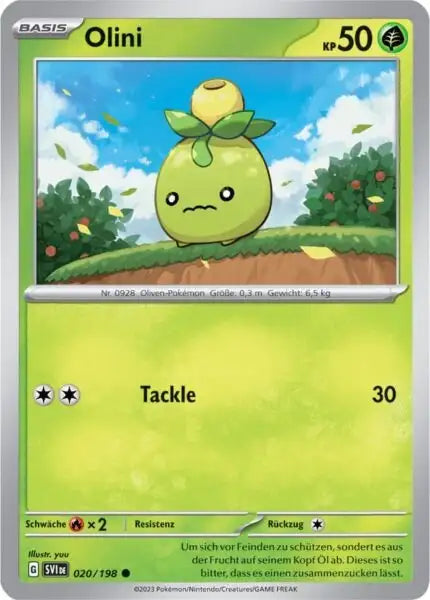 Olini 020/198 – Pokémon Karmesin & Purpur Karte