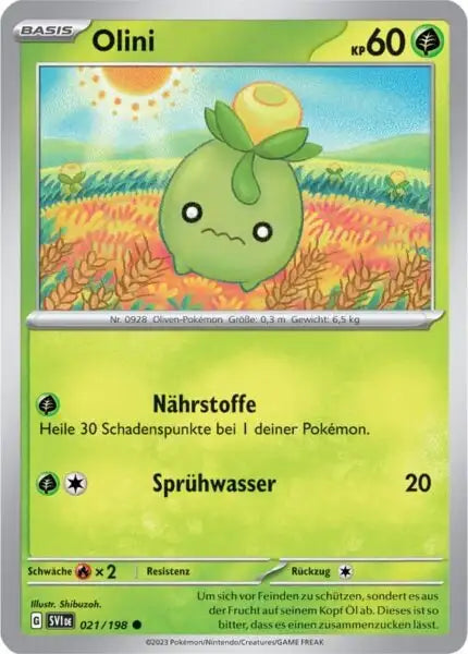 Olini 021/198 – Pokémon Karmesin & Purpur Karte